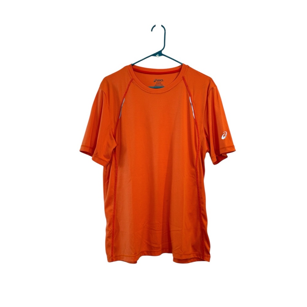 ASICS Performance Orange Short Sleeve Fitness /Running Shirt Size Large